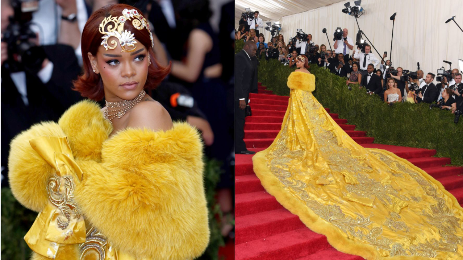 Rihanna Thought She Looked Like A 'Clown' In That Iconic Yellow Met ...